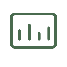 Dashboards and daily rundowns. icon